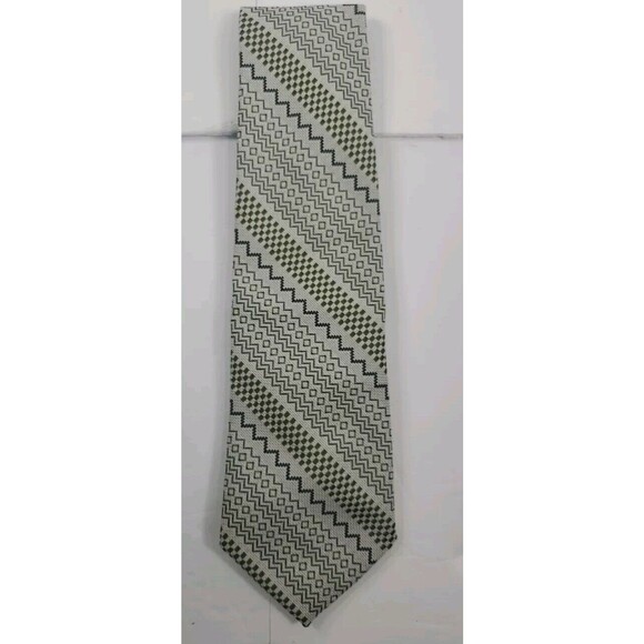 House Of Lords Neck Tie. Vintage-inspired, geometric print  muted color 4.5‎ Vtg - Picture 1 of 4